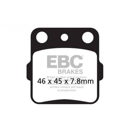 Kočioni diskovi EBC Moto EBC Kočione obloge Carbon TT FA084TT | race-shop.hr