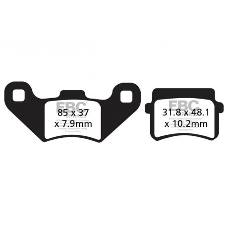 Kočioni diskovi EBC Moto EBC Kočione obloge SFA Scooter Organic SFA260 | race-shop.hr