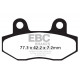 Kočioni diskovi EBC Moto EBC Prednje Kočione obloge  Organic 805 | race-shop.hr