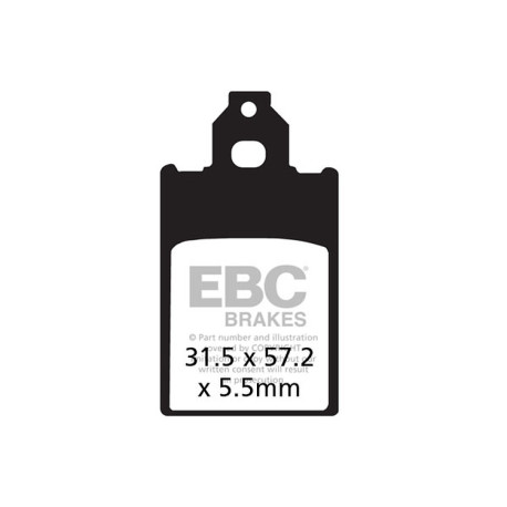 Kočioni diskovi EBC Moto EBC Kočione obloge Organic FA FA116 | race-shop.hr