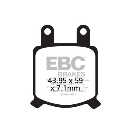 Kočioni diskovi EBC Moto EBC Kočione obloge Organic FA FA076 | race-shop.hr