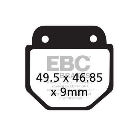 Kočioni diskovi EBC Moto EBC Kočione obloge Organic FA FA486 | race-shop.hr