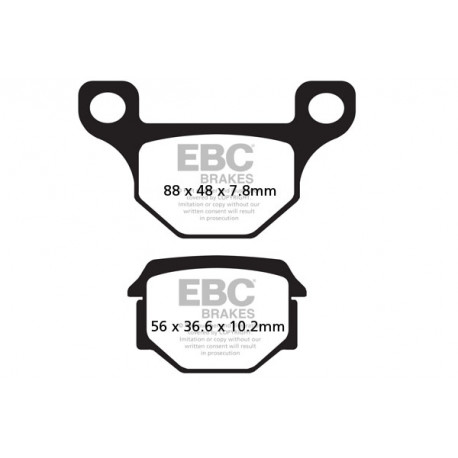 Kočioni diskovi EBC Moto EBC Kočione obloge&nbsp; Organic FA093 | race-shop.hr