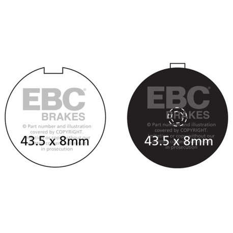 Kočioni diskovi EBC Moto EBC Kočione obloge Organic FA FA056 | race-shop.hr