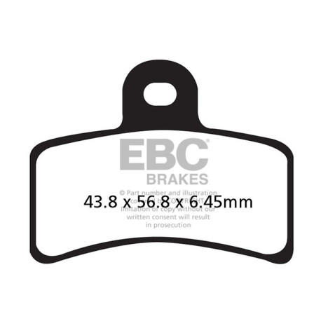 Kočioni diskovi EBC Moto EBC Kočione obloge Organic FA FA291 | race-shop.hr