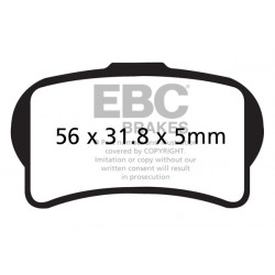 EBC Kočione obloge&nbsp; Organic FA644TT