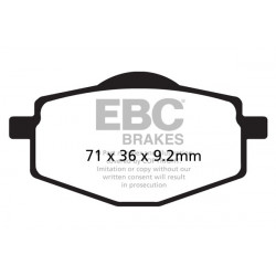 EBC Kočione obloge&nbsp; Organic SFA083/2