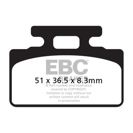 Kočioni diskovi EBC Moto EBC Kočione obloge SFA Scooter Organic SFA151 | race-shop.hr