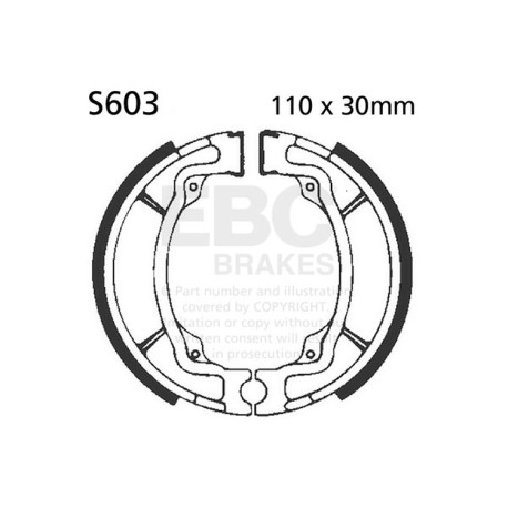 Kočioni diskovi EBC Moto EBC Kočione čeljusti Plain S603 | race-shop.hr