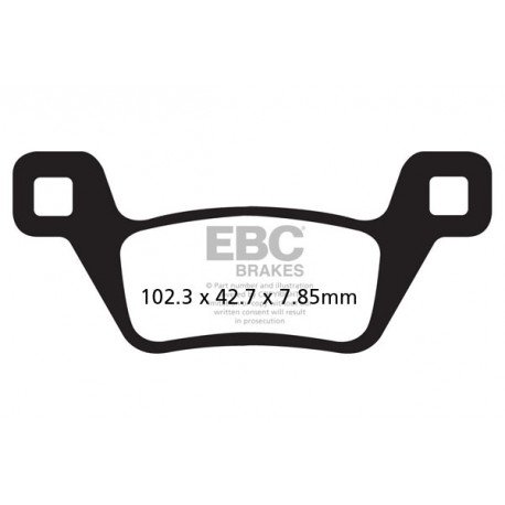 Kočioni diskovi EBC Moto EBC Kočione obloge&nbsp; Organic FA600TT | race-shop.hr