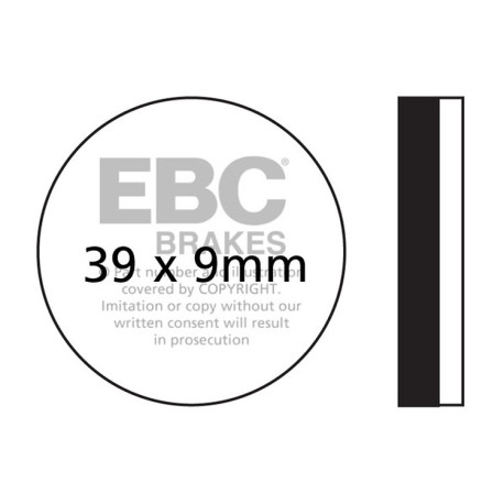 Kočioni diskovi EBC Moto EBC Kočione obloge Organic FA FA100 | race-shop.hr