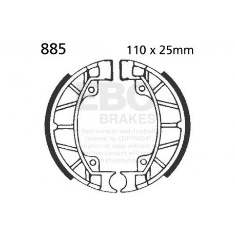 Kočioni diskovi EBC Moto EBC Prednje Kočione obloge&nbsp; Organic 805 | race-shop.hr