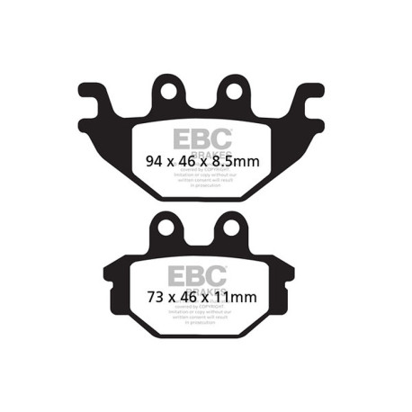 Kočioni diskovi EBC Moto EBC Kočione obloge Organic FA FA377 | race-shop.hr