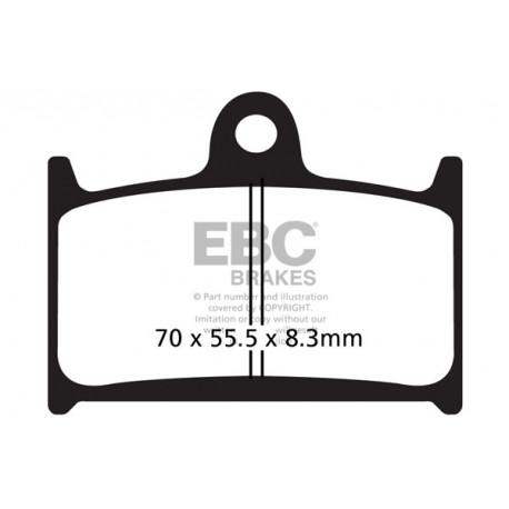Kočioni diskovi EBC Moto EBC Kočione obloge SFA Scooter Organic SFA283/4 | race-shop.hr