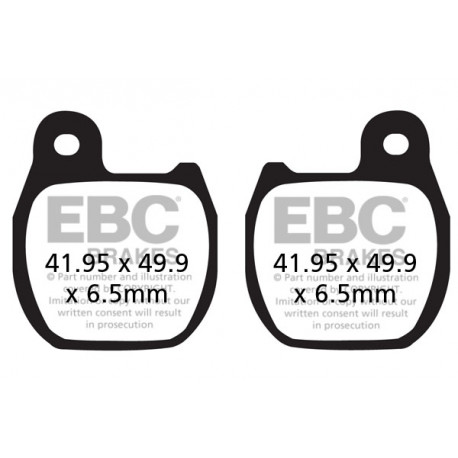 Kočioni diskovi EBC Moto EBC Kočione obloge&nbsp; Organic FA624TT | race-shop.hr