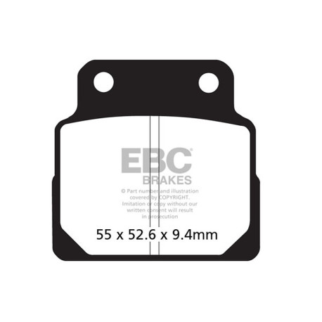 Kočioni diskovi EBC Moto EBC Kočione obloge Organic FA FA122 | race-shop.hr