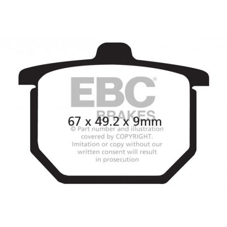 Kočioni diskovi EBC Moto EBC Kočione obloge Organic FA FA031 | race-shop.hr