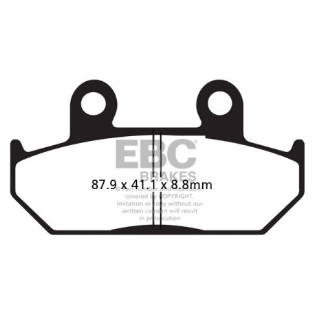 Kočioni diskovi EBC Moto EBC Kočione obloge Organic FA FA124 | race-shop.hr