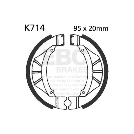 Kočioni diskovi EBC Moto EBC Kočione čeljusti Plain K714 | race-shop.hr
