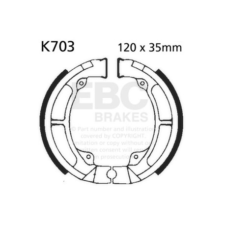 Kočioni diskovi EBC Moto EBC Kočione čeljusti Plain K703 | race-shop.hr