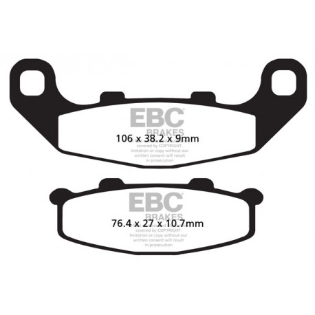 Kočioni diskovi EBC Moto EBC Kočione obloge&nbsp; Organic FA141 | race-shop.hr