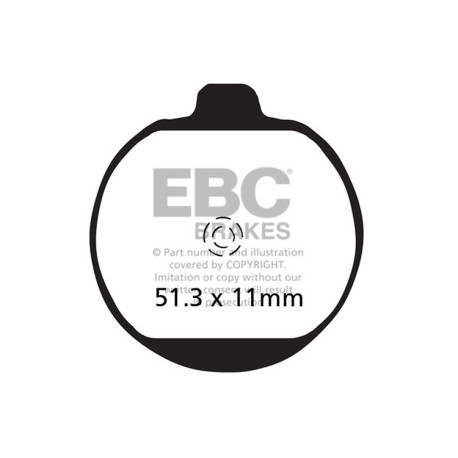 Kočioni diskovi EBC Moto EBC Kočione obloge Organic FA FA062 | race-shop.hr