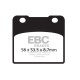Kočioni diskovi EBC Moto EBC Kočione obloge Organic FA FA103 | race-shop.hr