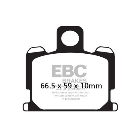 Kočioni diskovi EBC Moto EBC Kočione obloge Organic FA FA070 | race-shop.hr