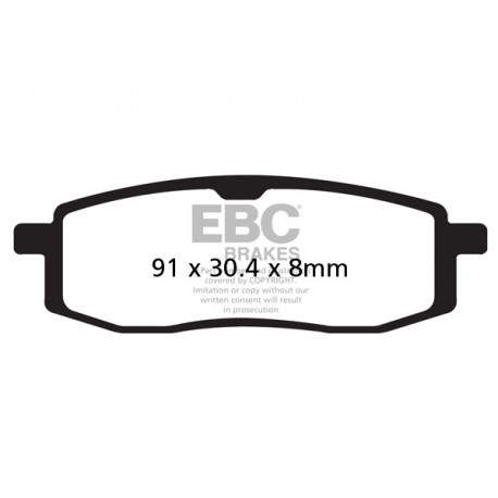 Kočioni diskovi EBC Moto EBC Kočione obloge&nbsp; Organic FA105TT | race-shop.hr