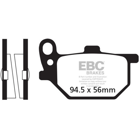 Kočioni diskovi EBC Moto EBC Kočione obloge Organic FA FA041 | race-shop.hr