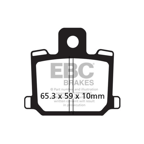 Kočioni diskovi EBC Moto EBC Kočione obloge Organic FA FA064 | race-shop.hr