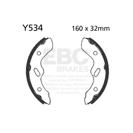 Kočioni diskovi EBC Moto EBC Kočione čeljusti Plain Y534 | race-shop.hr