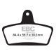 Kočioni diskovi EBC Moto EBC Kočione obloge Organic FA FA216/2 | race-shop.hr