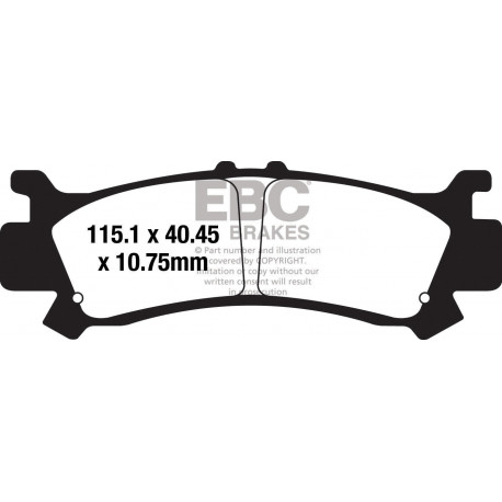 Kočioni diskovi EBC Moto EBC Kočione obloge  Organic FA702TT | race-shop.hr