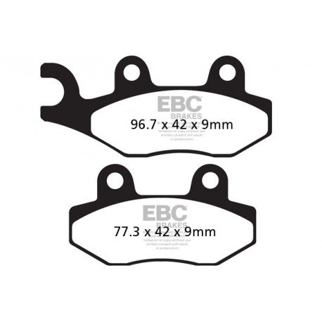 Kočioni diskovi EBC Moto EBC Kočione obloge SFAC Scooter Carbon SFAC228 | race-shop.hr
