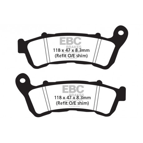 Kočioni diskovi EBC Moto EBC Kočione obloge SFAC Scooter Carbon SFAC388 | race-shop.hr