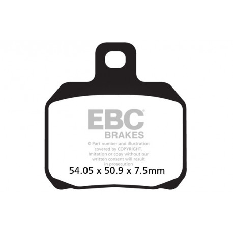 Kočioni diskovi EBC Moto EBC Kočione obloge V Semi-Sintered FA266V | race-shop.hr