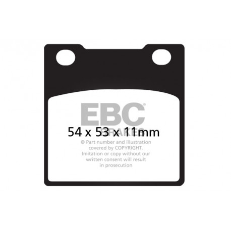 Kočioni diskovi EBC Moto EBC Kočione obloge&nbsp; Semi-Sintered FA045V | race-shop.hr