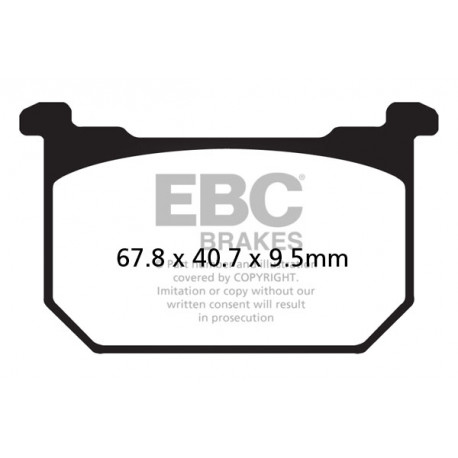 Kočioni diskovi EBC Moto EBC Kočione obloge&nbsp; Semi-Sintered FA068V | race-shop.hr