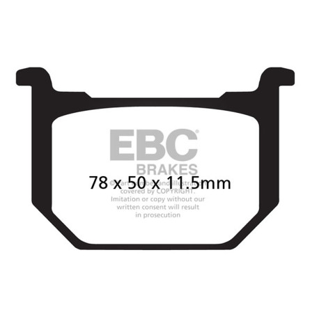 Kočioni diskovi EBC Moto EBC Kočione obloge V Semi-Sintered FA051V | race-shop.hr