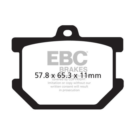 Kočioni diskovi EBC Moto EBC Kočione obloge V Semi-Sintered FA034V | race-shop.hr