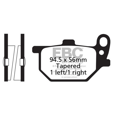 Kočioni diskovi EBC Moto EBC Kočione obloge V Semi-Sintered FA061V | race-shop.hr