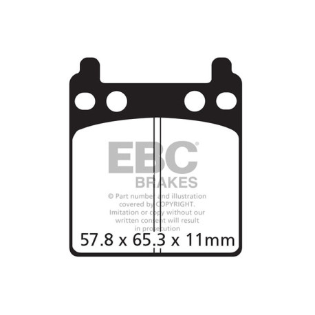 Kočioni diskovi EBC Moto EBC Kočione obloge V Semi-Sintered FA216/3V | race-shop.hr