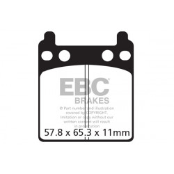 EBC Kočione obloge V Semi-Sintered FA032V