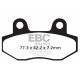 Kočioni diskovi EBC Moto EBC Kočione obloge&nbsp; Sintered FA086HH | race-shop.hr