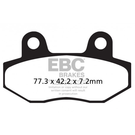Kočioni diskovi EBC Moto EBC Kočione obloge Double-H Sintered FA086HH | race-shop.hr