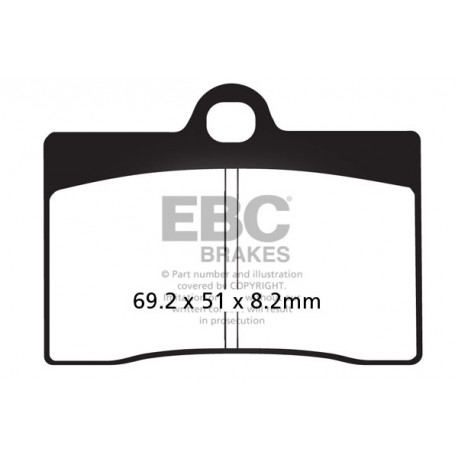 Kočioni diskovi EBC Moto EBC Kočione obloge&nbsp; Sintered FA095HH | race-shop.hr