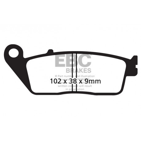 Kočioni diskovi EBC Moto EBC Kočione obloge Double-H Sintered FA142HH | race-shop.hr