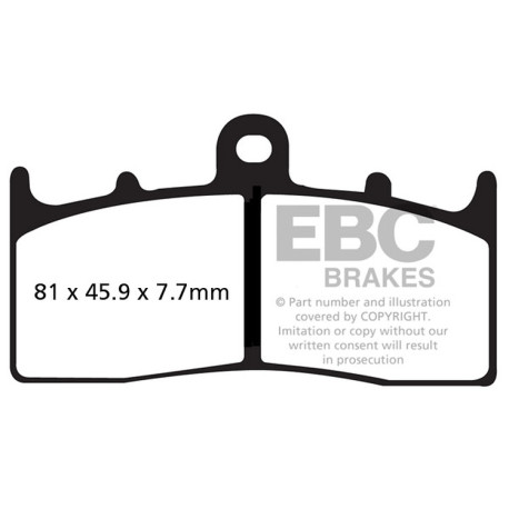 Kočioni diskovi EBC Moto EBC Kočione obloge Double-H Sintered FA294HH | race-shop.hr