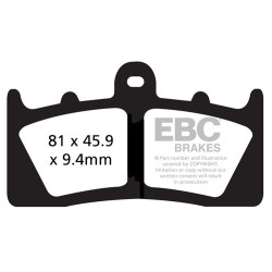 EBC Kočione obloge Double-H Sintered FA613HH